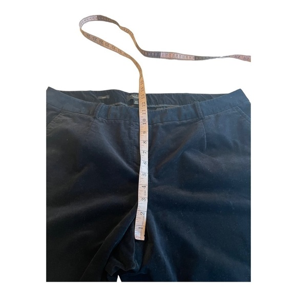Talbots Signature Black Velvet Trousers Pants Cuffed Ankles in Size 18W Woman - Picture 7 of 13